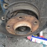 wymiana szczek hamulca recznego bmw e46 naprawa hamulca recznego zestaw naprawczy 0004