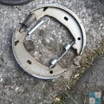 wymiana szczek hamulca recznego bmw e46 naprawa hamulca recznego zestaw naprawczy 0019