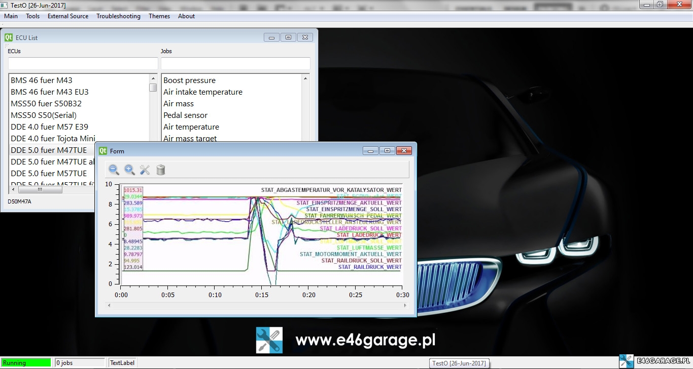 bmw log dynamiczny bmw testo data log logger logowanie log dynamiczny