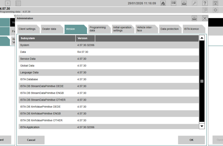 Bmw ISTA-PLUS 4.57.30 Programming data 4.57.30 full ista 4.57.30